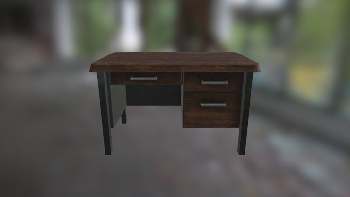 Desk 3D Model