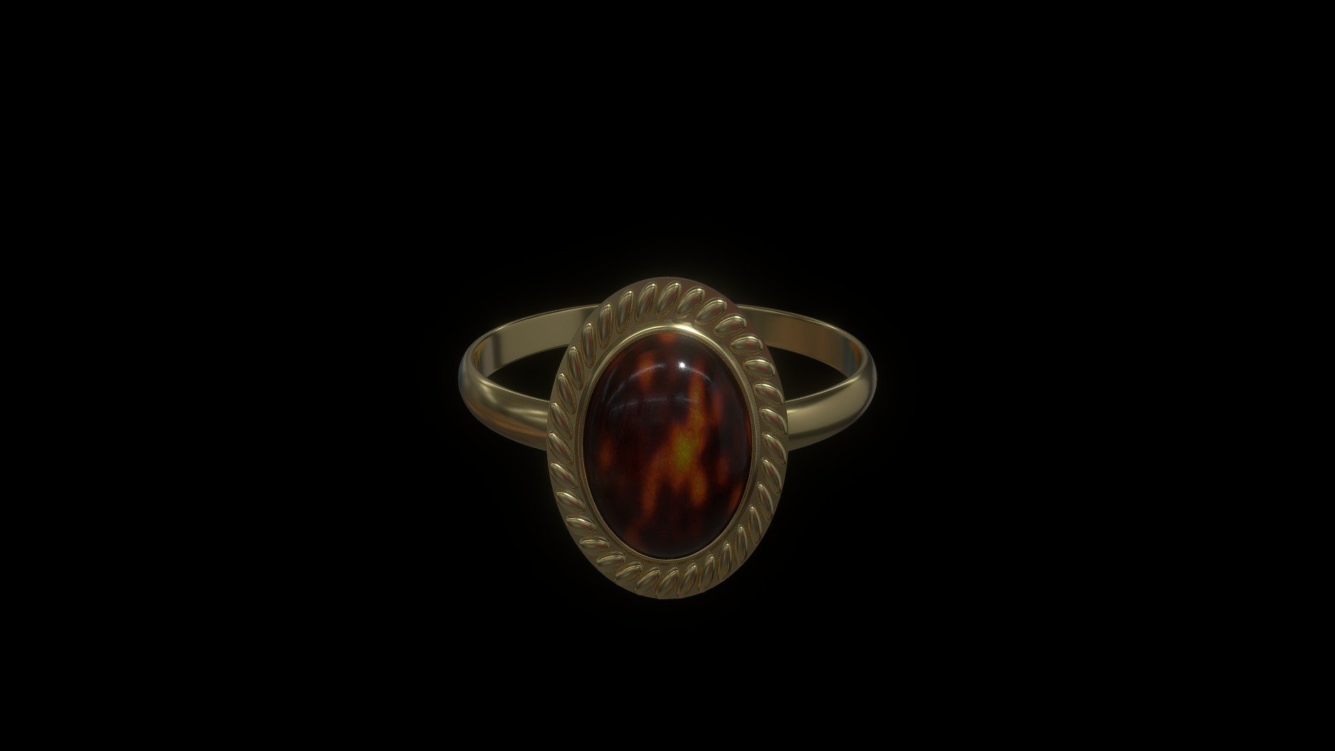 Amber ring