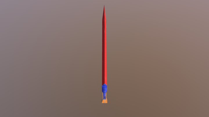 Low-Poly Sword 3D Model