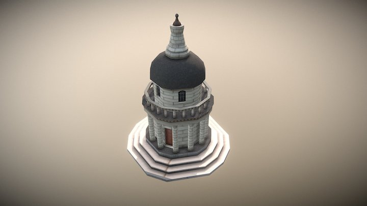 Renaissance Temple 3D Model