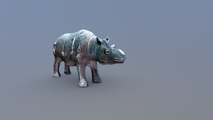 Rhinocerous toy - Game Ready 3D Model