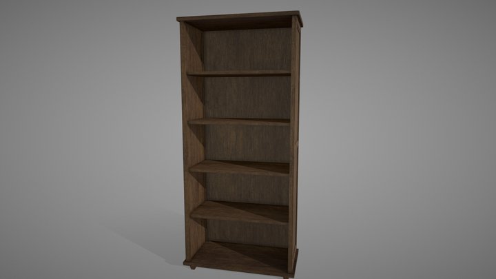 Wooden shelf 3D Model