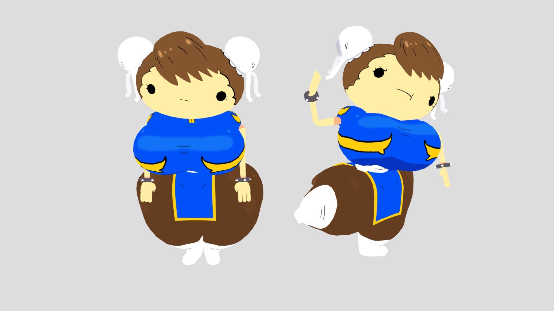 Chun Li Doobus Goobus version - 3D model by Pepeu In 3D (@PepeuIn3D)  [67e761f]