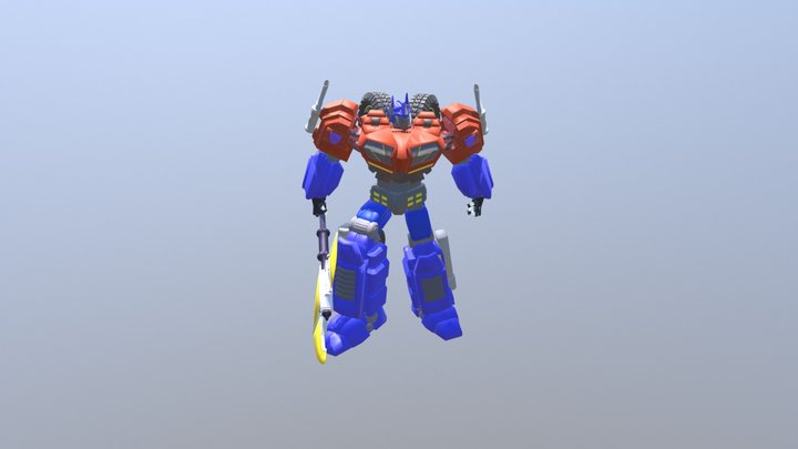 Optimus Prime War for Cybertron 3D Model