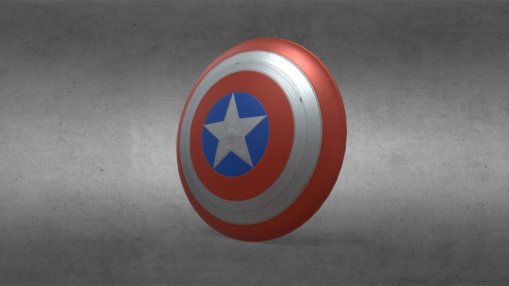 Captain America's shield 3D Model