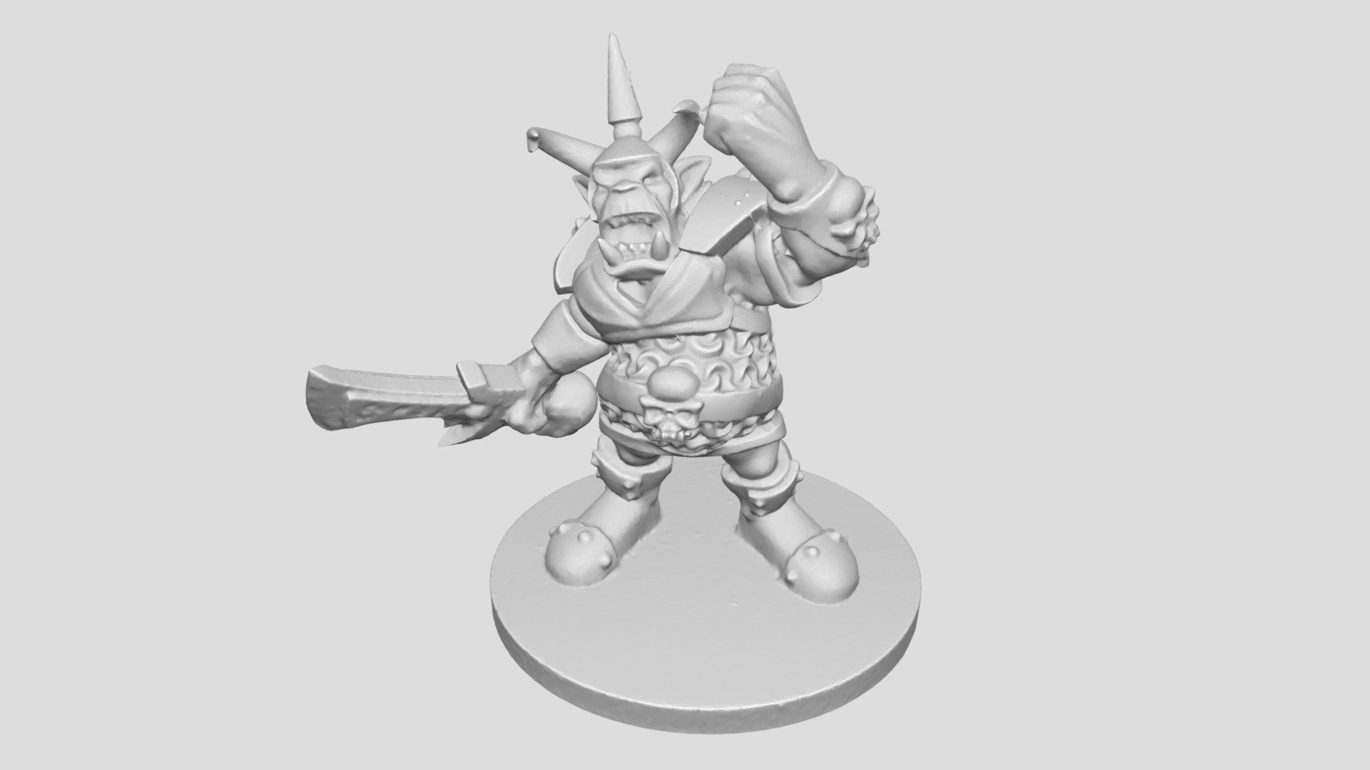 45 mm Big Orc Boss - 3D Scan
