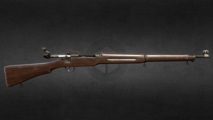 M1917 Rifle 3D Model