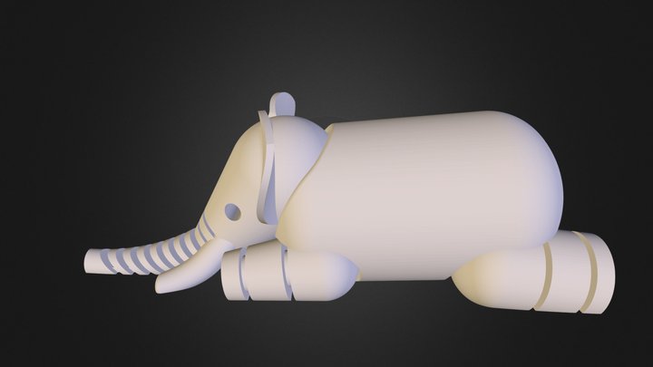 L F S Elephant 3D Model