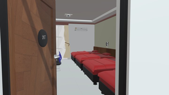 Kamar 207 revisi 1 3D Model