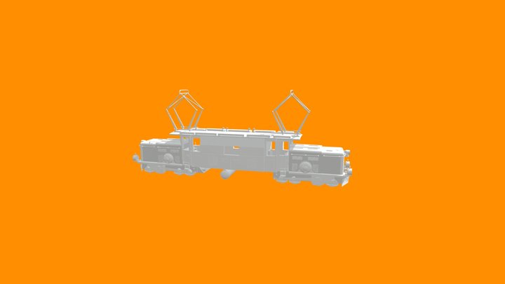 Crocodile Locomotive 3D Model