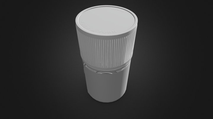 Chuby_gorila_60Ml_Flat_Lid 3D Model