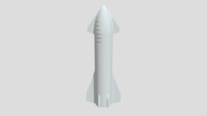 SpaceX Starship 3D Model