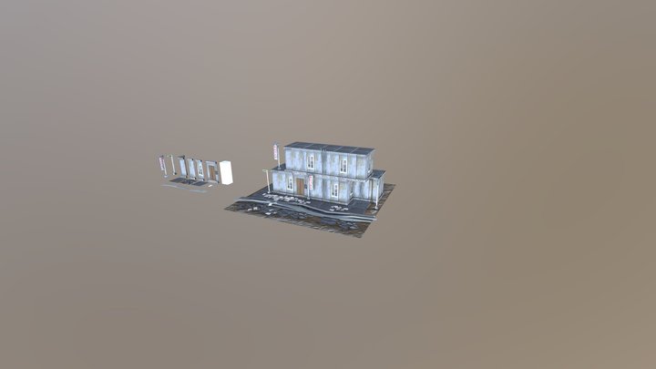 Modular Assets - Abandoned Hotel 3D Model