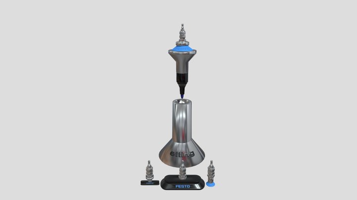 Robot Festo Vacuum Cups And Pens