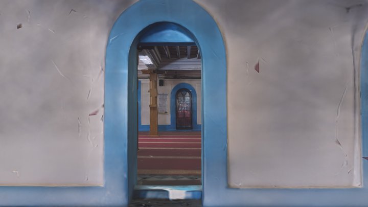 Mishkal Mosque Interior Ground Floor 3D Model