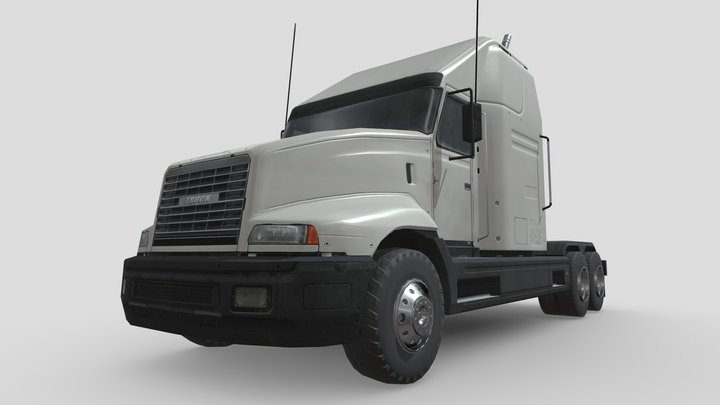 Semi Truck [Gameready] 3D Model