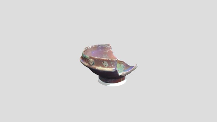 Coppetta in sigillata italica 3D Model