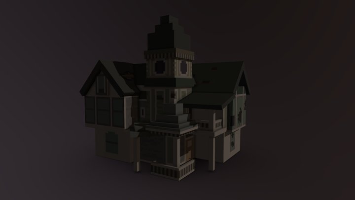 Scary mansion CraftStudio model 3D Model