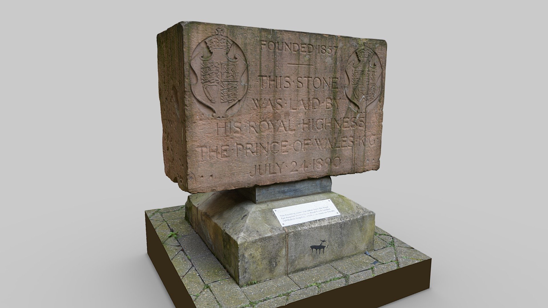 Royal Eye Hospital Founding Stone - Download Free 3D model by artfletch ...