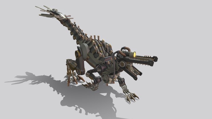 Velociraptor. XYZ school. 3D Model