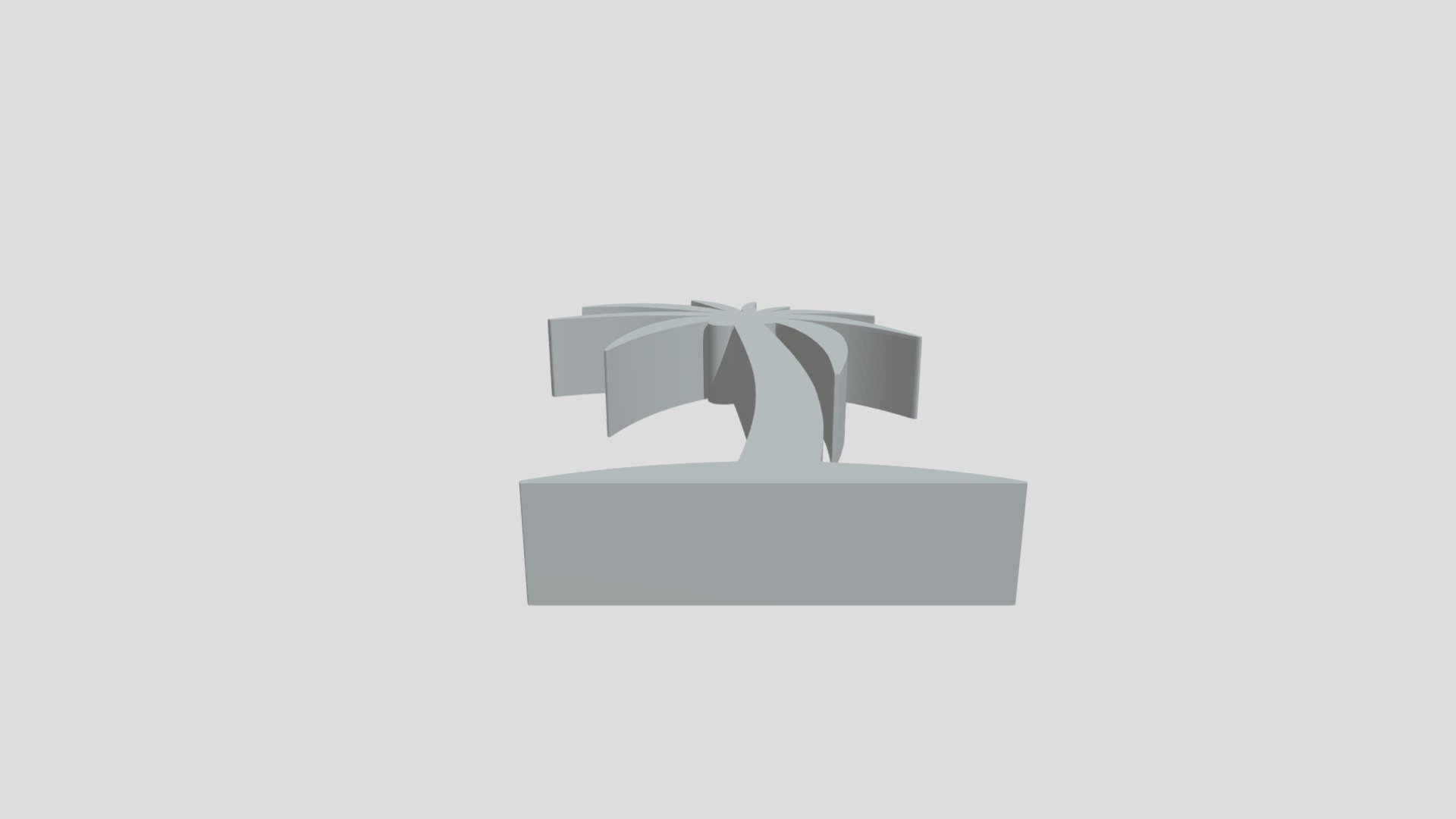 Palm tree meeple, game token for Board Games
