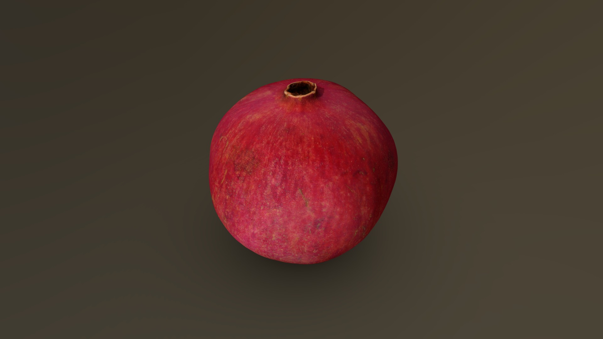 3D model Pomegranate 01 - This is a 3D model of the Pomegranate 01. The 3D model is about a red apple with a black background.