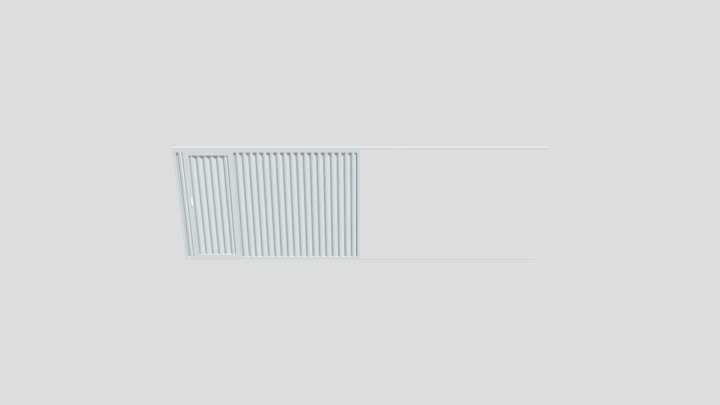 Portão Alumínio Buzios 3D Model