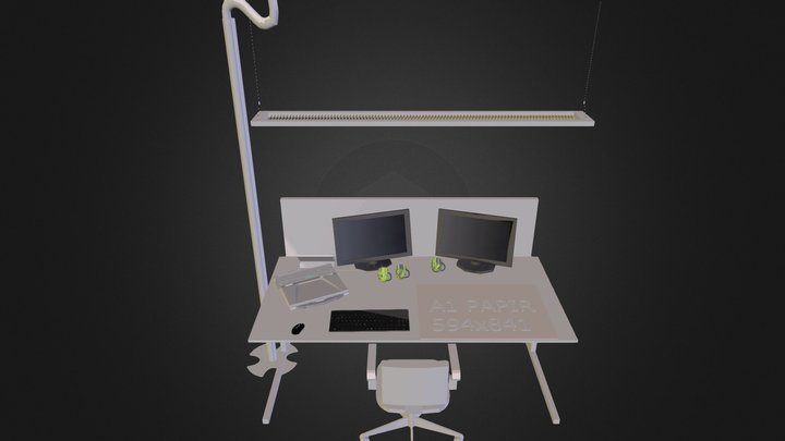 Arbeidsplass 3D Model
