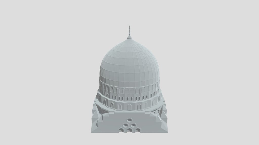 Emerald Dome on White Foundation