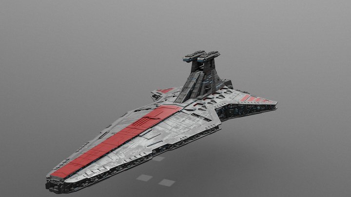 Venator Star Destroyer 3D Model