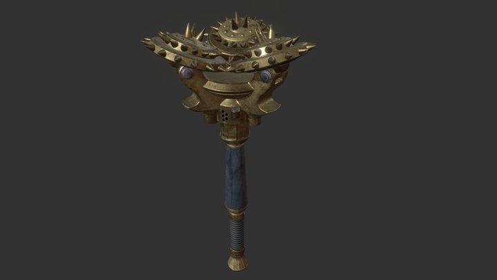 University Project: Vortex Mace 3D Model