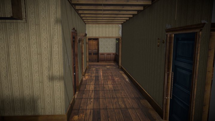 Horror corridor 4 – Free 3D Model STL