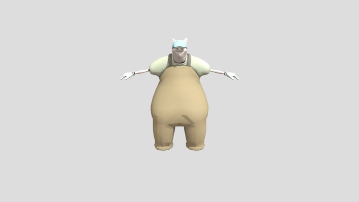 Uncle samsonite V3 (slender fortress 2) 3D Model