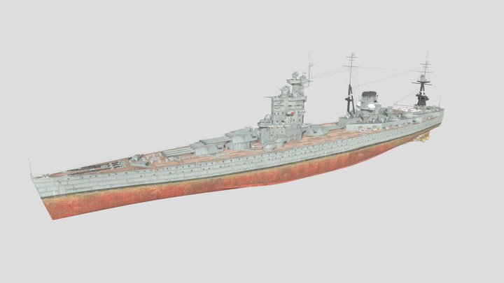 N3 Class Battleship 3D Model