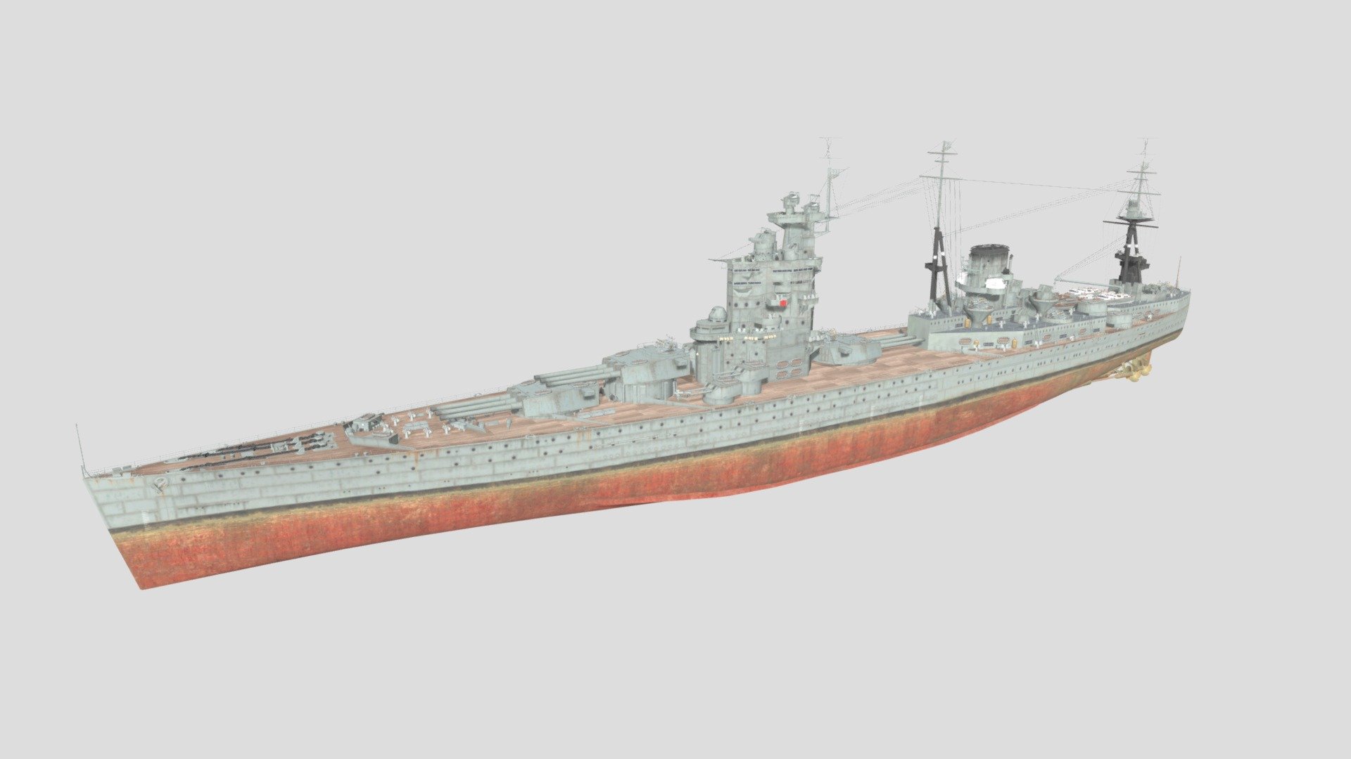 N3 Class Battleship Download Free 3d Model By Hms Maid Nelson