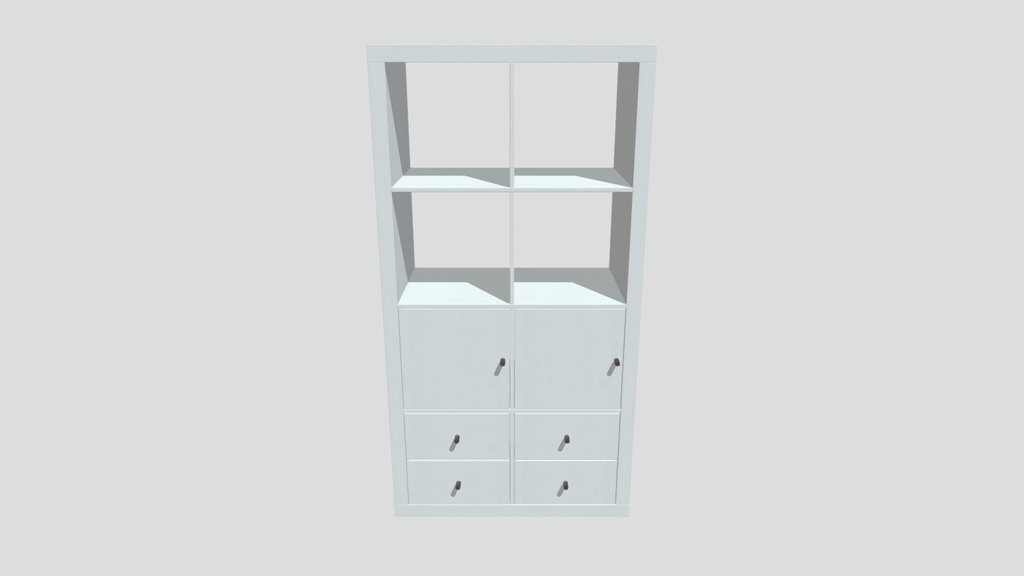 Ikea Kallax 77x147 White With 4 Insets
