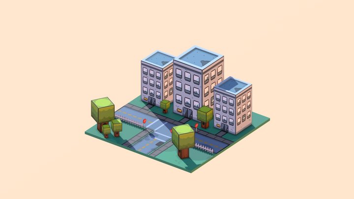 Sunset Afternoon 3D Model