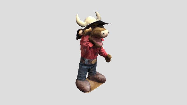 Moo Brothers Plush Toy 3D Model