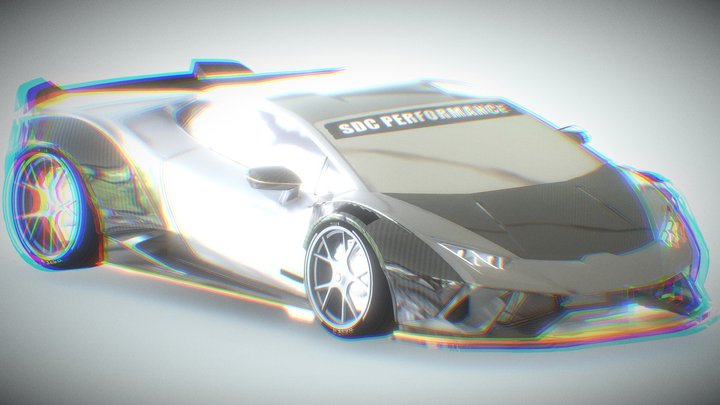 Huracan drift car 3D Model