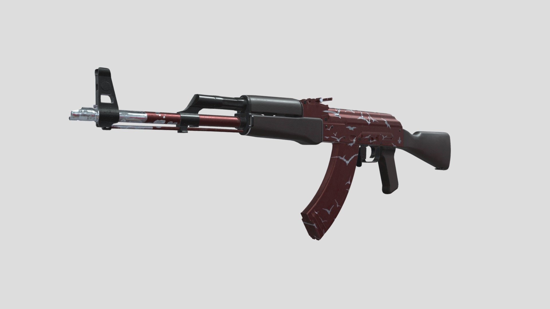 AK-47 Birds riot - 3D model by Vsevolod Kozlyk (@VsevolodKozlyk ...