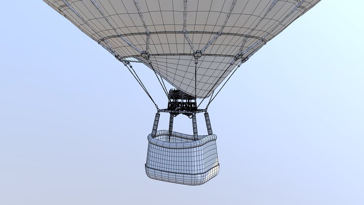 Hot Air Balloon Preview 3D Model