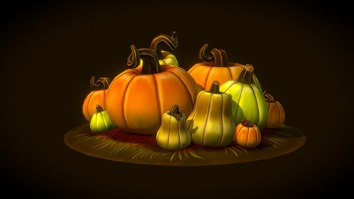 Autumn and Halloween 🎃 3D Model