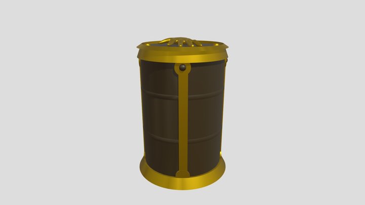 Metal Barrel with Hand