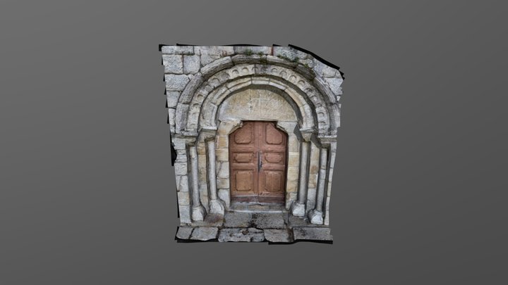 San Andrés de Culleredo Low pol 3D Model