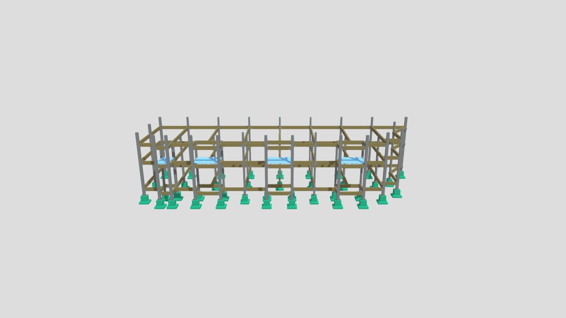Modelagem Estrutural 3D- Bloco B