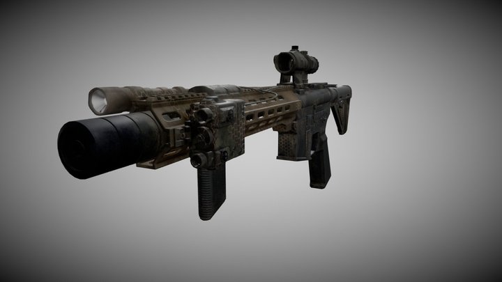 M4A1 "Defender of Ukraine 3D Model