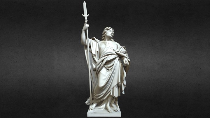 聖猶達像 St.Jude Statue in Laterano, Rome 3D Model