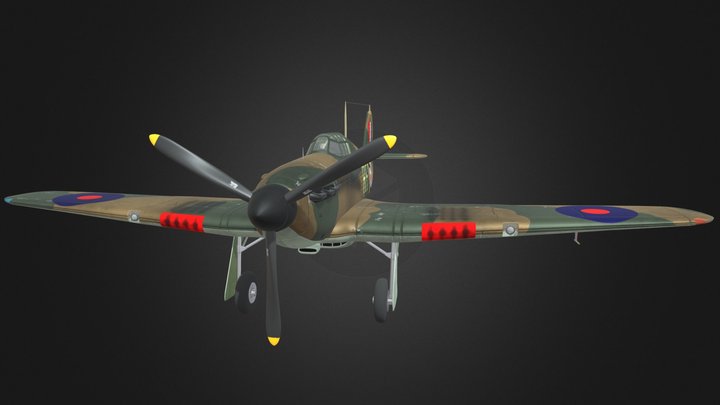 Hawker Hurricane Mk I 3D Model