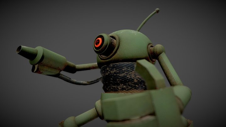 Rusty robot 3D Model