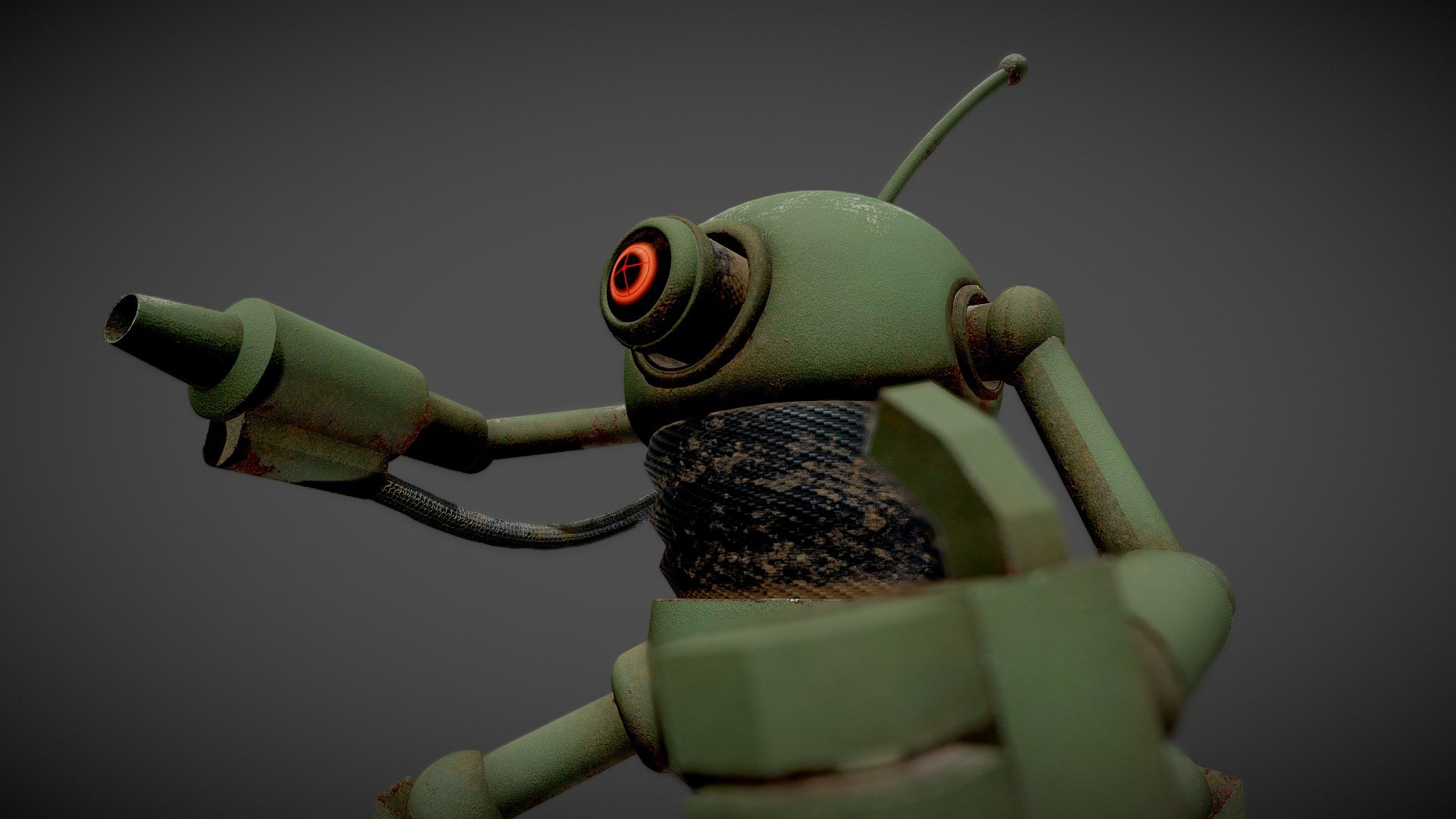 Rusty robot - Download Free 3D model by Unknown Space (@UnknownSpace ...